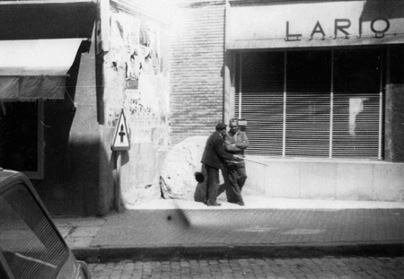 UbicaciÃ³n de la piedra del ruejo en la Calle Mayor. Daroca.