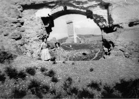 Murallas de Daroca con "El Muro perdido" antes de su restauraciÃ³n.