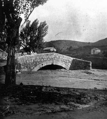 El puente de tablas. Daroca.