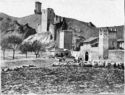 Vista de las murallas de Daroca. Daroca