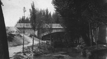 Puente nuevo sobre el Jiloca. Calamocha.