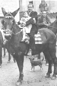 Vecino de RetascÃ³n en la feria de Daroca