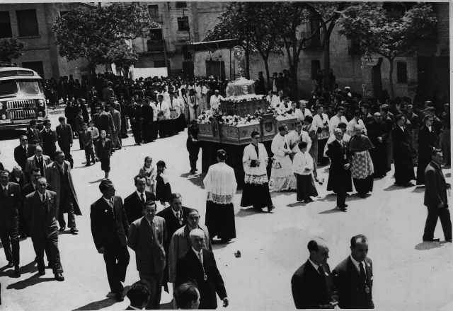 Daroca, fiestas de los Corporales en 1955