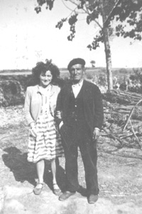 TÃ­o y sobrina. AÃ±o 1950. Nombrevilla.