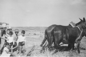 Familia en la era. Nombrevilla