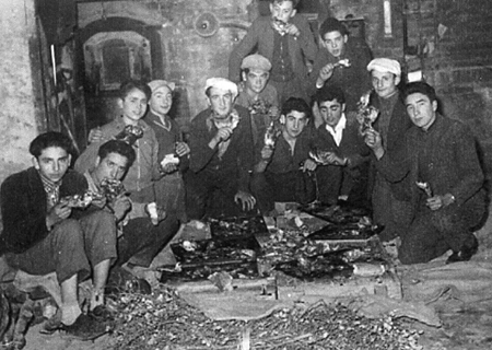 Merienda en el horno de la vega. Daroca.