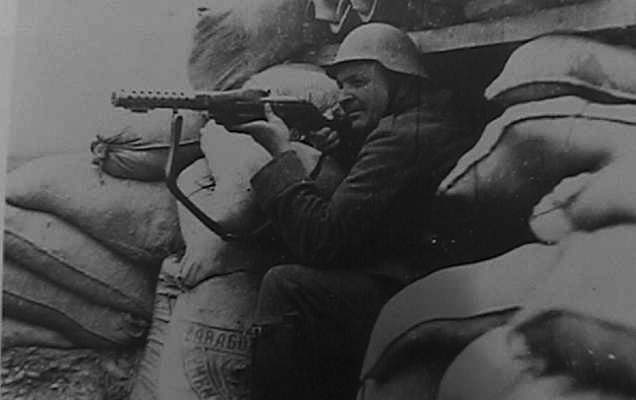 Trinchera en la zona de Calamocha