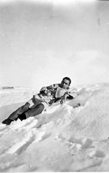 Retrato sobre la nieve. Calamocha