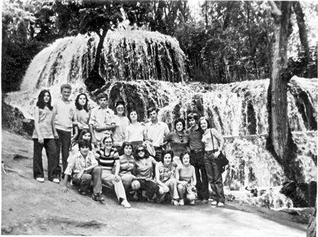 Vecinos de Calamocha en el Monasterio de Piedra.