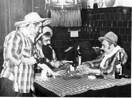 Tres vaqueros en el Salobral. Calamocha