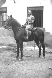 Soldado a caballo en Romanos