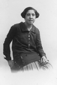 Retrato de una vecina de Romanos. AÃ±o 1942.