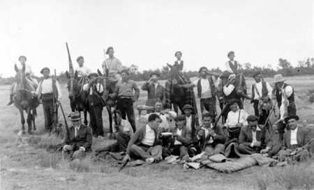 Escenas de caza. Blancas