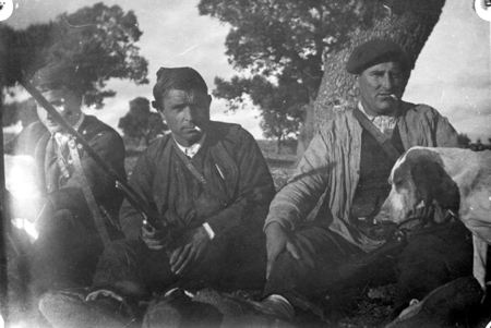 Escenas de caza. Blancas