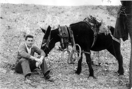 Hombre con caballerÃ­a. BurbÃ¡guena