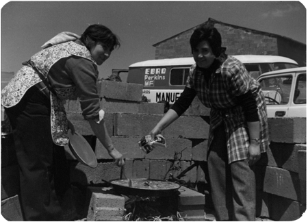 Cocinando en la RomerÃ­a de Santa BÃ¡rbara. Calamocha.