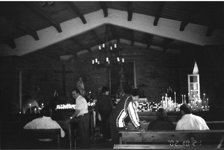 En el interior de la Ermita de Santa BÃ¡rbara. Calamocha.