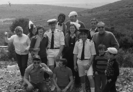 Grupo de vecinos de Calamocha en la RomerÃ­a de Santa BÃ¡rbara.