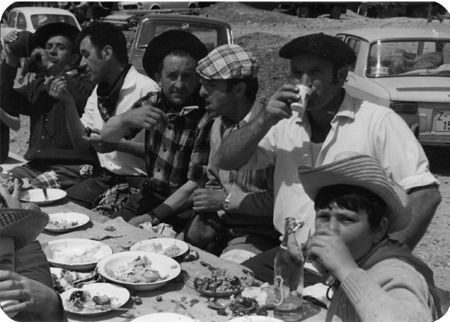 Calamochinos en la RomerÃ­a de Santa BÃ¡rbara. Calamocha.
