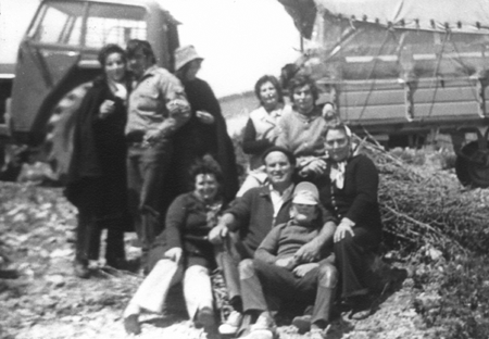 Grupo de amigos en la RomerÃ­a. Calamocha.