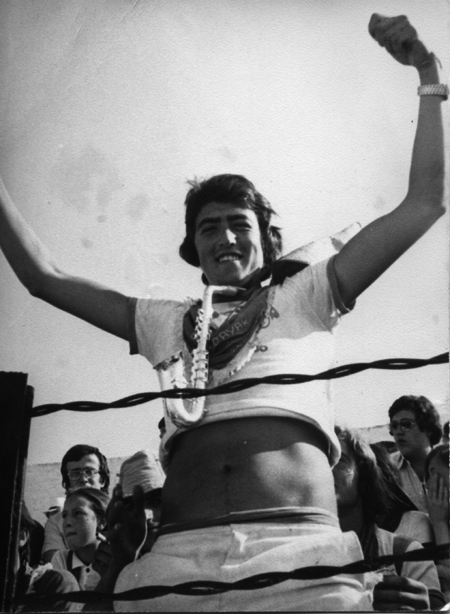 DivirtiÃ©ndose en las fiestas de Calamocha.