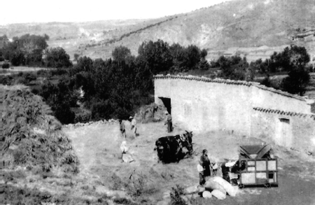 Una casa en la localidad de Lagueruela.