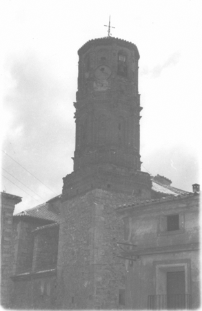 Vista de la torre de la iglesia. Lechago