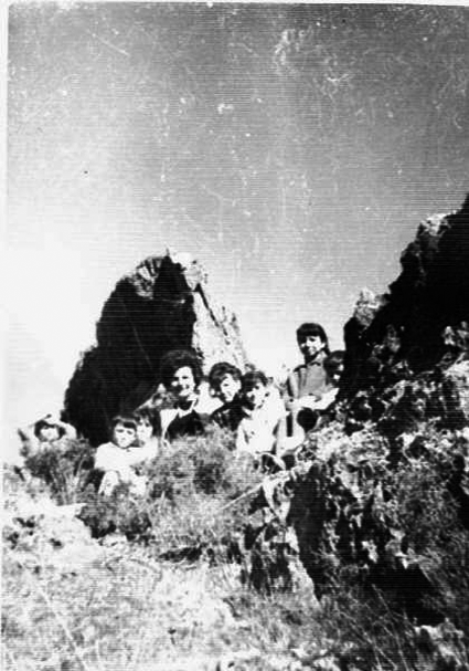 Grupo en las rocas. Piedrahita