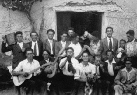 Fiesta de quintos. Aprox. 1941. Ojos Negros.