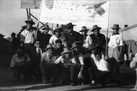 PeÃ±as en las fiestas. DÃ©cada 1960. Ojos Negros.