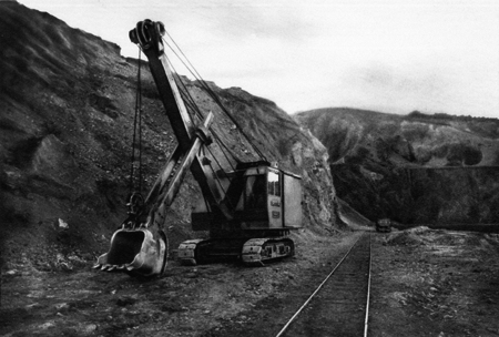 Mina Pilarica. Cantera nÂº 6. Excavadora Rapier. AÃ±o 1950. Ojos Negros.