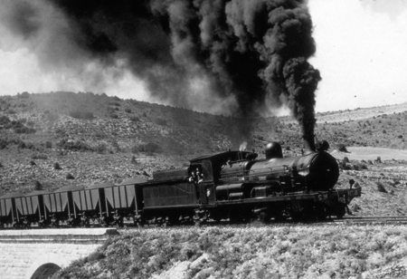 Locomotora vapor nÂº 4 "Juanita". LÃ­nea Sagunto-Ojos Negros.