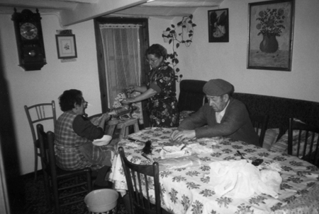 Trabajando con la capoladora. Pozuel