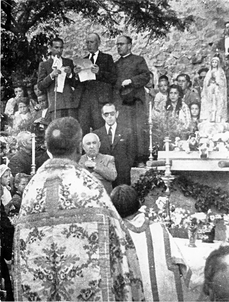 ConsagraciÃ³n a la Virgen en Tornos. AÃ±o 1950.