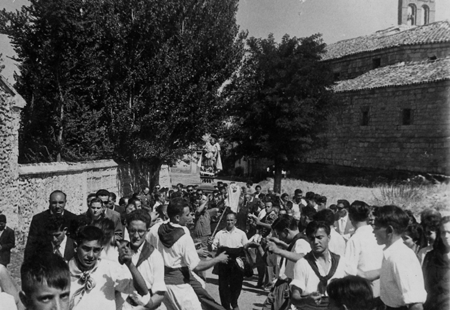 JÃ³venes en las fiestas de San Roque. Calamocha