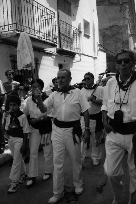Recitando dichos en el Baile de San Roque. Calamocha.