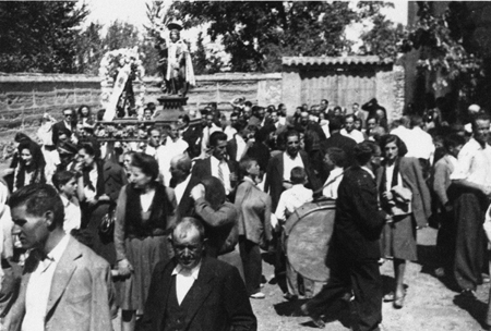 Imagen de la procesiÃ³n de San Roque. Calamocha.