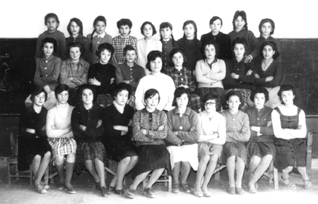 Grupo de escolares. Cella