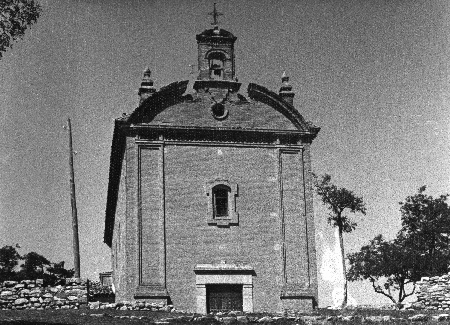 Vista de la ermita de la Virgen de la Merced. OdÃ³n