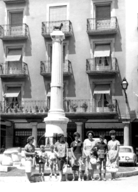 Familia de cellenses de viaje en Teruel.