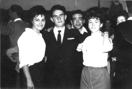 MÃ³nica, Marcial, Pascual y MarÃ­a en el baile. Cella.