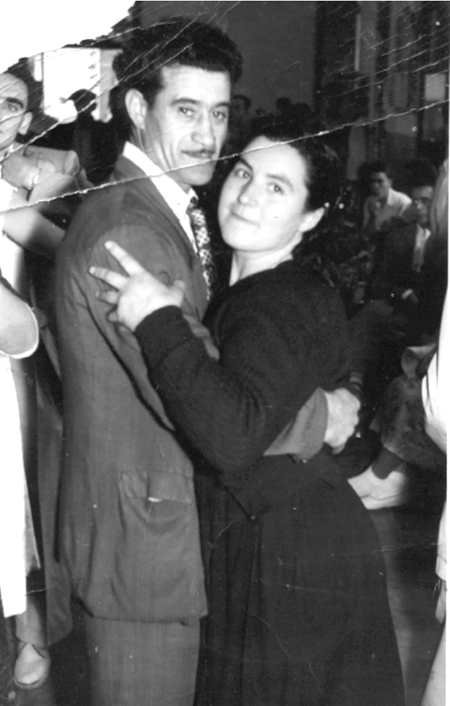 Retrato de Rosina y Pablo en el baile. Cella.