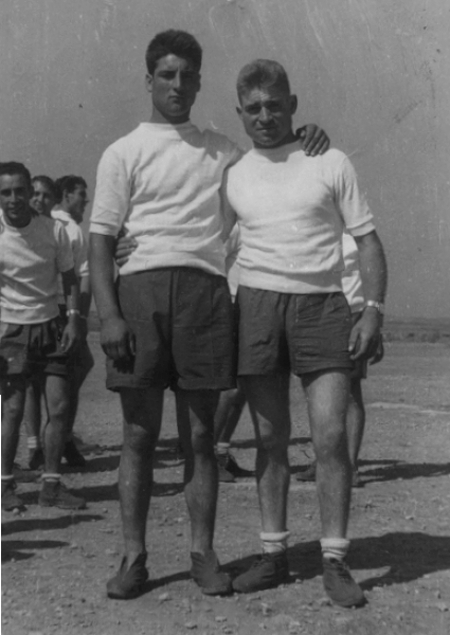 Retrato de los deportistas MoisÃ©s y GerÃ³nimo. Cella.