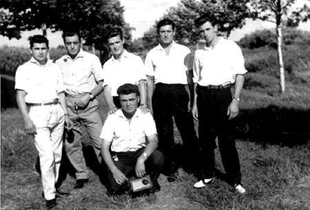 Amigos de Pedro Miedes en Francia.