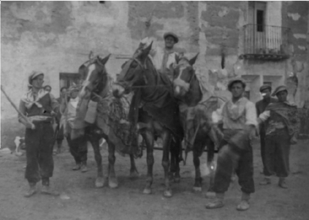 Amigos con caballerÃ­as. Cella