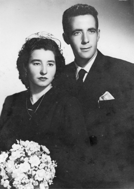 Retrato de boda de Josefina y Emilio. Cella.