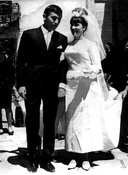 Retrato de boda de Rosa y Emilio. Cella.