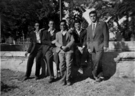 Grupo de cellenses en la fuente de Cella.