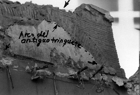 Detalle del antiguo trinquete. Torrijo