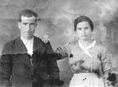 Pareja en el dÃ­a de su boda. Villarquemado.